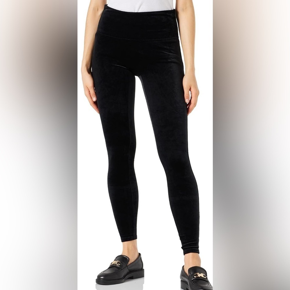NEW Spanx Velvet Leggings Black Size XL